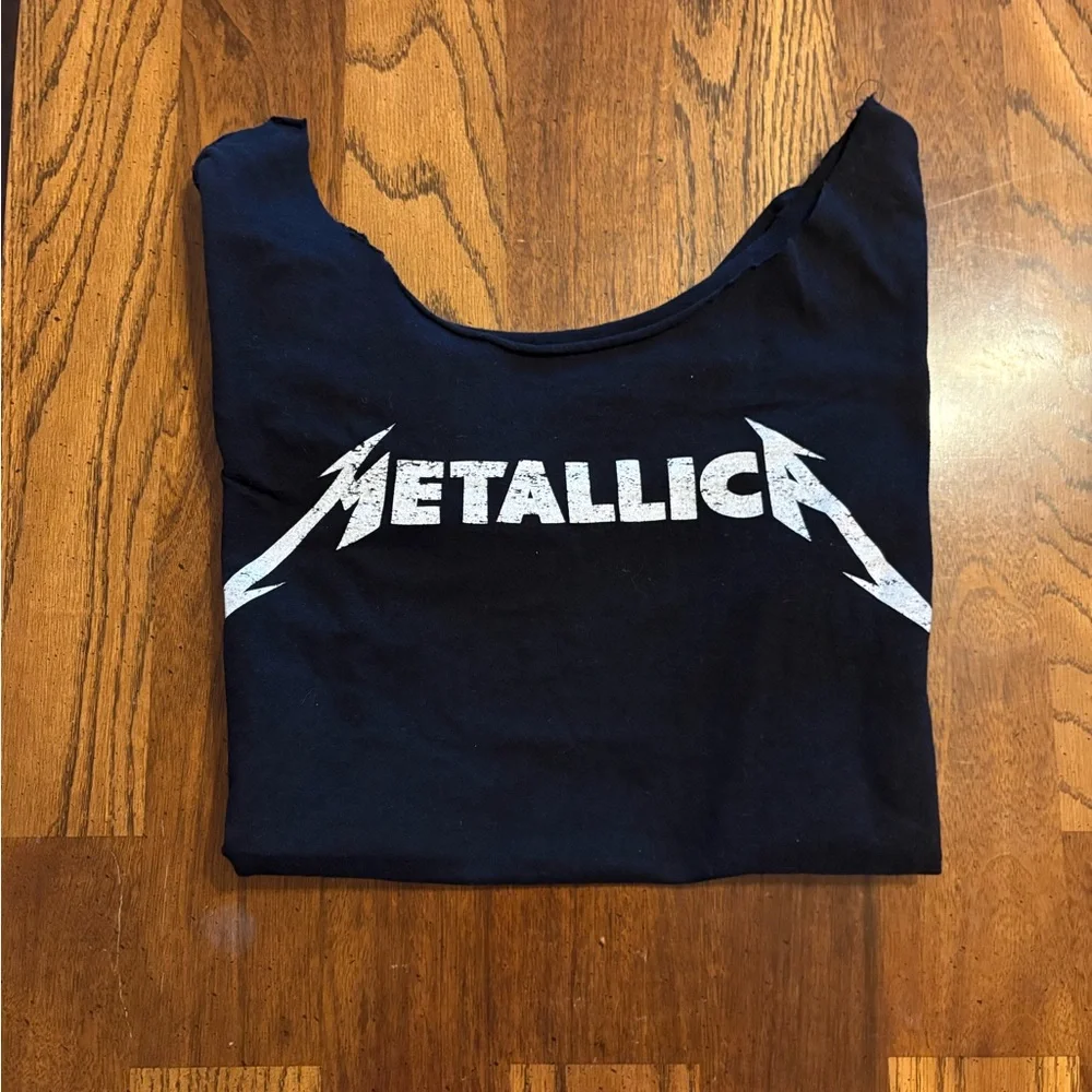 Metallica Black Logo Band Tee - Picture 1 of 2